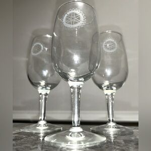 Rotary Club Wine Glasses- Set of 3